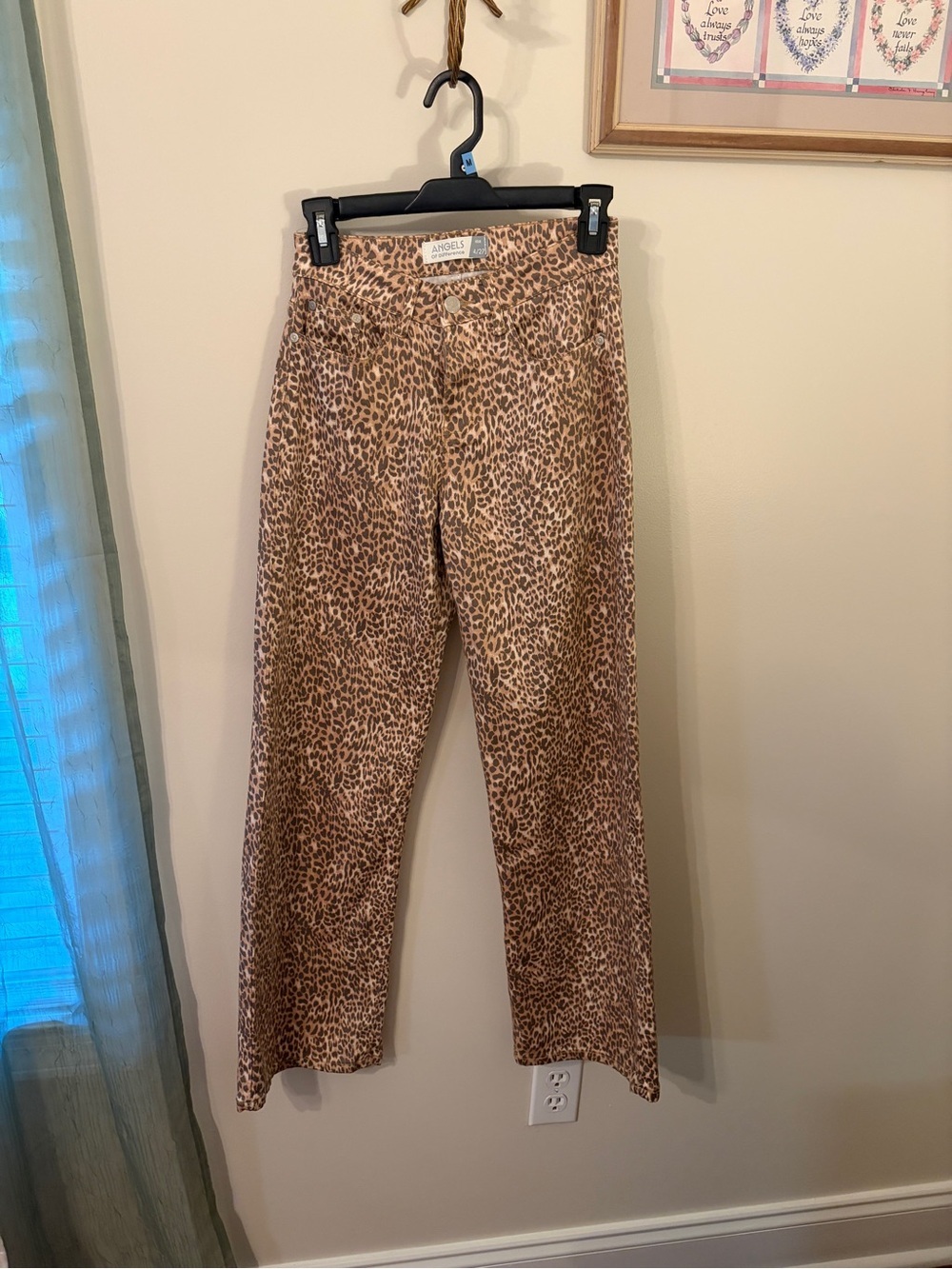 Angels Leopard Print Pants - Brown